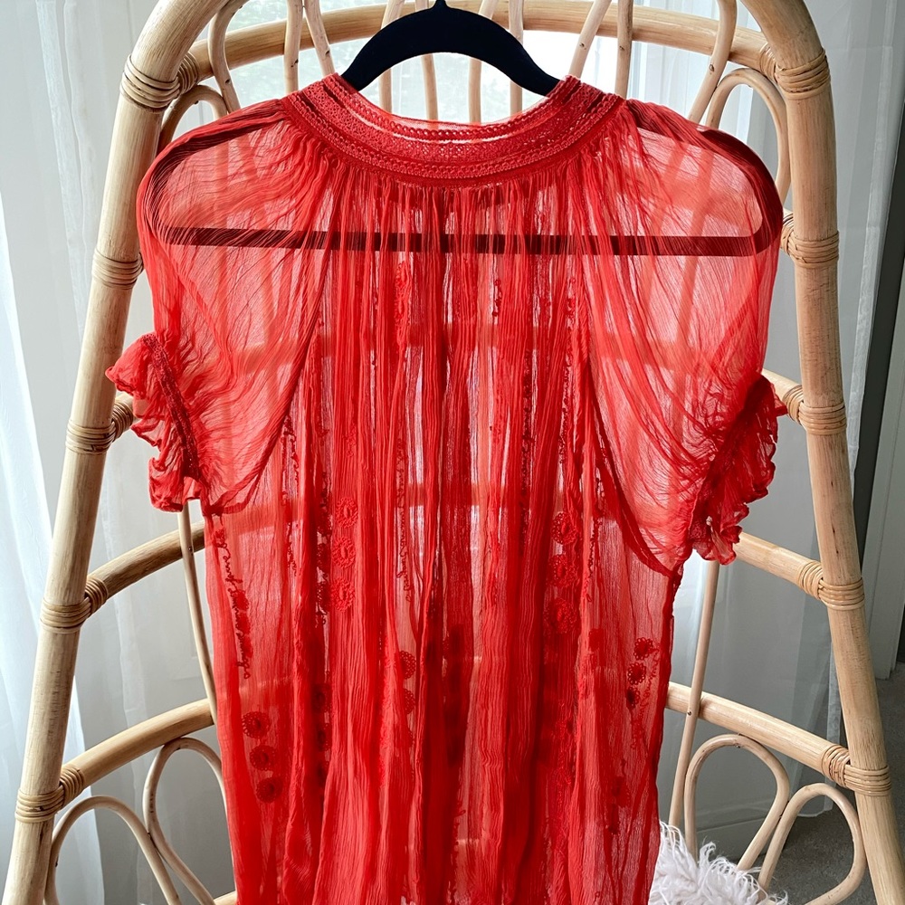 Free People High Neck Blouse